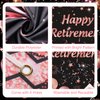 Rose Gold Retirement Party Decorations for Women Happy Retirement Sign Door Cover Banner and 18Pcs Rose Gold Retirement Balloons for Retirement Office Farewell Party Supplies