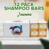Solid Shampoo Bar And Conditioner Effect Hair Soap – 12 Pack Natural Shampoo Bars For Hair With Plant Based Essential Oils And Eco Friendly Zero Waste Biodegradable Packaging (Jasmine Pack Of 12)