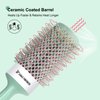 EAGLE FORTRESS Professional Round Hair Brush for Blow Drying with Ceramic + Ionic, Round Brush for Blow Out with Innovative Bristle Combination Round Brush for Bangs, Blowout, Styling (2.08in)