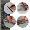 kapoua Needle File Set, 10 Pieces Hand Metal Files, Hardened Alloy Strength Steel Set Includes Flat, Round, Half-Round, Triangular, Square, Oval, Crossing, and Barrette File