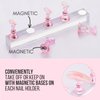 Makartt Nail Stand for Press On Nails Display Practice Art Magnetic Fake Nail Holder for Painting Nails Stand for False Nail Designs with Reusable Putty for Home DIY Beginner Salon Supplies