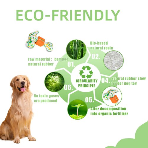 Generic Dog Chew Toy, Biodegradable Two Kinds of Chewing Intensity Camouflage Color Dog Toy for Aggressive Chewers, Indestructible, white、orange、yellow、green, All size breed