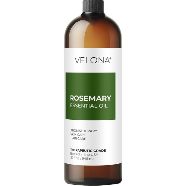 Rosemary Essential Oil by Velona - 32 oz | Therapeutic Grade for Aromatherapy Diffuser Undiluted