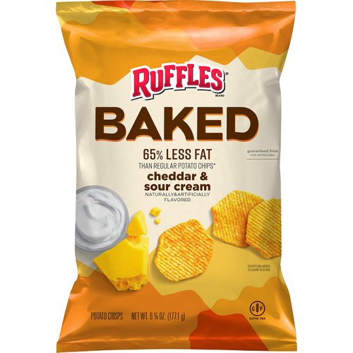 Baked Oven Baked Ruffles Cheddar Sour Cream, 6.25 Oz