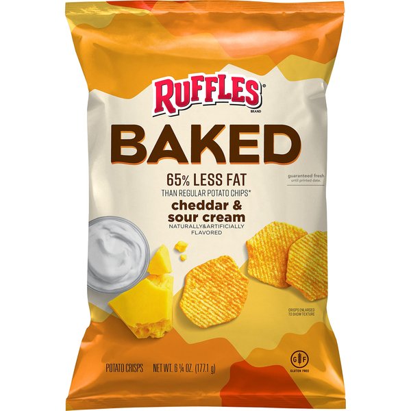 Baked Oven Baked Ruffles Cheddar Sour Cream, 6.25 Oz