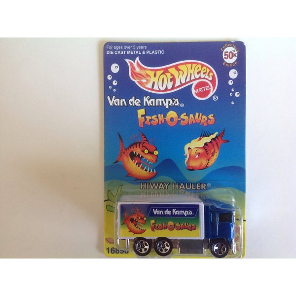 Hot Wheels 50K Collector's Edition Van De Kamp's Fish-O-Saurus Hiway Hauler Blue/White