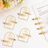 No Bend Hair Clips 12PCS Bridesmaid No Crease Hair Clips Gold Glitter Hair Clips Hair Setting Clips for Bridesmaid Proposal Gift Hair Clip for Makeup Styling Sectioning(12Pcs/6Cards)