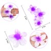 WHAVEL 6PCS Flower Claw Clips Hawaiian Flower Hair Clips Strong Hold Claw Clips for Thick Hair Summer Cute Hair Clips Beach Hair Accessories for Women (C)