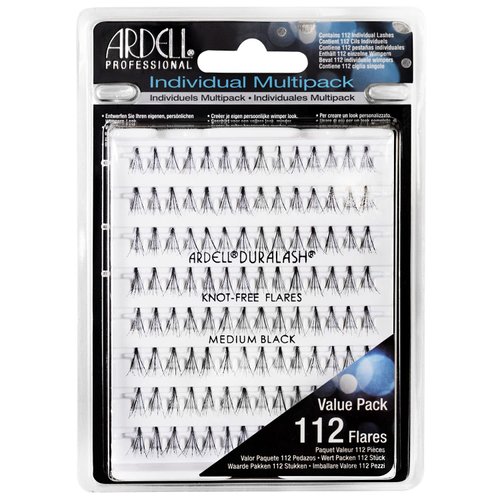Ardell False Eyelashes Multipack Knot-Free Individuals Medium Black, 1-Pack