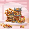 MEIEST Autumn House Building Blocks Set,Chinese Style Particle Construction Building Bricks Toy,Harvest Season Home Decoration