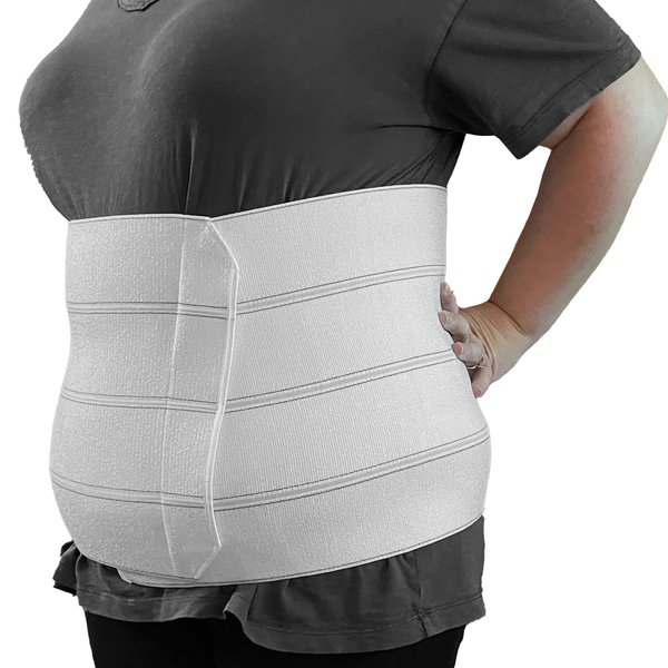 MARS WELLNESS Premium Plus Size Bariatric Abdominal Binder - 9" 3 Section/Panel - Bariatric Binder Abdominal Brace for Men or Women - XL - Up to 45"