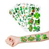 86 PCS St Patricks Day Temporary Tattoos Irish Birthday Party Decorations Themed Party Favors Supplies Decor Green Shamrock Tattoo Stickers Cute Gifts for Kids Boy Girl Prizes Rewards