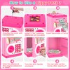 Pink Piggy Bank for Kids with Password Code Lock and Auto Grab Bill Slot, PhilaeEC Real Money Cash Coin Can Saving Box Electronic Money Safe Bank, Hot Gift for 4 7 8 9 10 11 Year Old Boys Girls