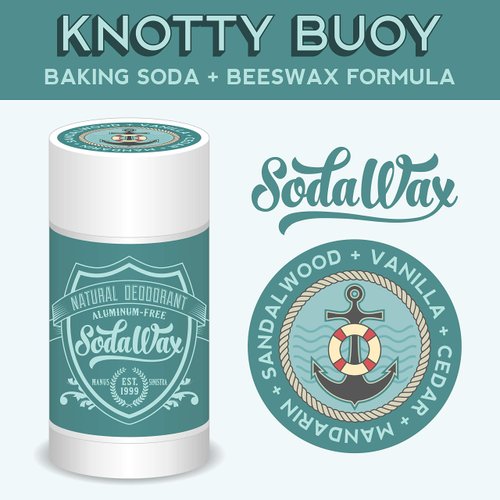 SodaWax™ Natural Deodorant KNOTTY BUOY (3.3oz/93g) Any 3 Items SHIP FREE