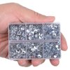 LPBeads 6400 Pieces Hotfix Rhinestones Clear Flat Back 5 Mixed Sizes Crystal Round Glass Gems with Tweezers and Picking Rhinestones Pen