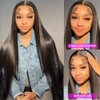 Panse Hair Lace Front Wigs Human Hair Straight 13x4 HD Transparent Lace Frontal Human Hair Wigs Pre Plucked with Baby Hair 180% Density (22inch)