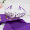 Birthday Sash and Crown for Women,Happy Birthday Sash for Women,Birthday Queen Sash and Crown,Purple Birthday Decorations,Happy Birthday Decorations for Women,Birthday Crown Adult Woman,Birthday Tiara