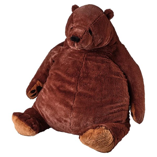 Yeqivo Huge Bear Plush Toy Brown Giant Bear Plush, 60cm Big Stuffed Bear Soft Simulation Big Bear Stuffed Animal Plush for Kids Girlfriend