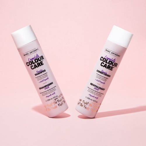 Marc Anthony Color Care Purple Shampoo and Purple Conditioner Gift Set - Anti-Brass Violet Pigments, Quinoa, Grapeseed Oil Shampoo Conditioner Set - Color Safe Shampoo For Blonde & Silver Hair