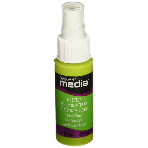 Deco Art Media Acrylic Mister, 2-Ounce, Yellow Green