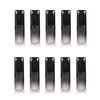 CTKcom 5ML Lip Gloss Tubes Empty 10Pack Gradient Black Lipstick Plastic Square Lip Gloss Tube with Brush, Refillable Lipstick Storage Container for Women Girl DIY Homemade Lipstick Lip Gloss