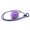 Kats'N Us Bouncy Ball Fur Pom Pom String Cat Toy Purple Color