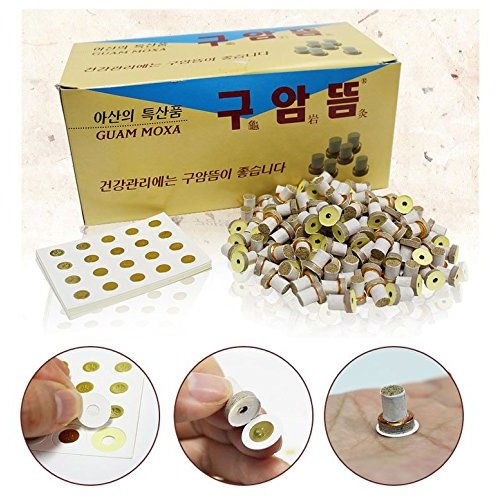 Moxibustion Mini Moxa Stick-on Homeopathic x (1100pcs / box)