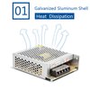 GALYGG 12V 8.5A Switching Power Supply, 100W LED Driver Universal Regulated Transformer Adapter Converter AC 110V-220V to DC 12V Low Voltage Output for LED Light, Radio, Computer Project