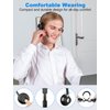 New bee USB Headset with Microphone for PC, Computer Headset with in-line Mute Volume Control Wired Headset for Laptop, Skype, Zoom, Call Center, Meetings, Webinar, Home