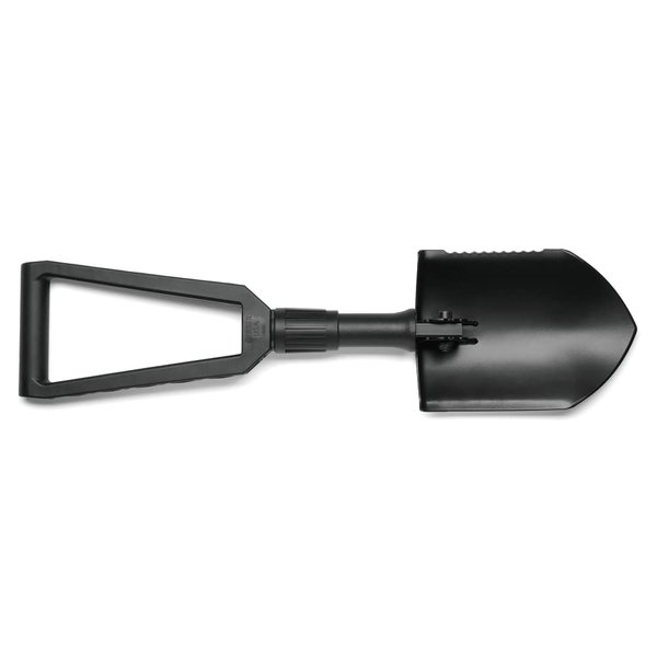 Gerber Gear E-Tool Folding Spade - Serrated Edge - Survival Gear and Equipment - Black