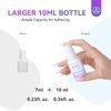 Saviland Nail Glue: 5s Dry Fast Super Strong Nail Glue for Press Ons Natural Brush-on Nail Glue for Acrylic Nails Fake Nail Tips French Manicure Salon Nail Glue for Beginners at Home 10ml