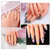 AORAEM Nail Trainning Hand Flexible Soft Practice Plastic Mannequin Hand Nails Tips Art Trainer Manicure Practice Hand Tool