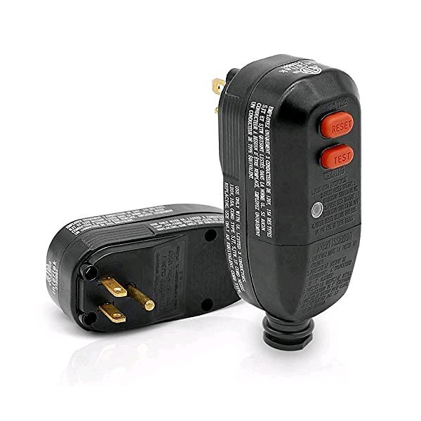 ANEKEN GFCI Plug Replacement Auto Reset 3 Prongs 15Amp 3-Wires with Waterproof Ground Fault Circuit Interrupter Safety RCD Protection for Power Pressure Washer, Air Conditioner, Hot Tub, Hair Dryer