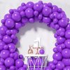 CANREVEL Purple Balloons - 100pcs Different Sizes 5/10/12/18 Inch Latex Balloons Garland Arch Kit for Birthday Masquerade Party Baby Shower Wedding Anniversary Halloween Party Decorations