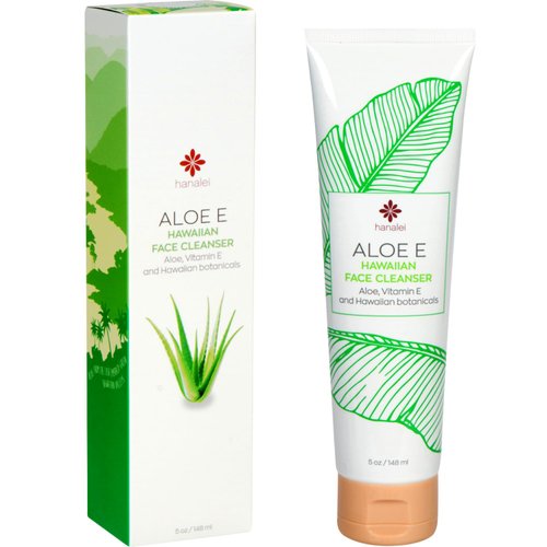 Hanalei Aloe Face Cleansing Gel - Gentle, Oil-Free Face Wash For All Skin Types - Aloe, Vitamin E, Hawaiian Botanicals - USA Made, Vegan, Cruelty-Free (5 oz)