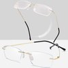 HIYANJN Rimless Readers Blue light proof reading glasses Women Men Anti Glare Filter Lightweight Eyeglasses (2-Pack,1.5)