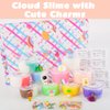 Generic 10 Pack Cloud Slime Kits with Pink Peach and Red Strawberry Charms, Soft Non-Sticky, Scented DIY Toys for Kids, Birthday Gifts, Party Favours for Girls and Boys