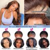 13x6 Chocolate Brown Body Wave Lace Front Wigs Lace Front Wig Human Hair with Baby Hair 150 Density Brazilain Virgin Glueless Wigs Human Hair Brown Colored Human Hair Wigs For Women pre plucked 20Inch