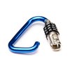 EyezOff 3.5" Carabiner Aluminum Multi Purpose Lock 4-Dial Combination D-Shape (Blue)