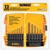 DEWALT Black Oxide Drill Bit Set with Pilot Point, 13-Piece (DW1163)