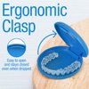 [3 Pack] Impresa Retainer Case Set Intended for Invisalign Teeth Aligner - Slim Pocket-Sized Aligner Case to Take Anywhere - Retainer Cases for Secure Close & Easy Open - Retainer Holder