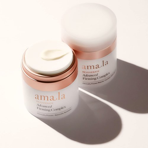 Amala Advanced Firming Complex with Avocado and Maca Root Peptides, Acai Stem Cells, and Ferulic and Hyaluronic Acids, Anti-Aging Natural Face Moisturizer for Fine Lines and Wrinkles, 50ml