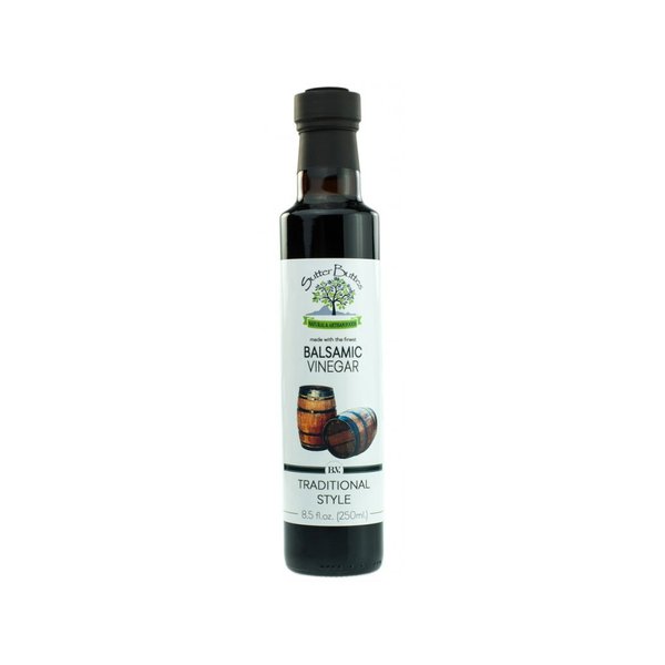 Sutter Buttes Aged Balsamic Vinegar – Traditional Style (250ml bottle), Artisan Italian Grape Must Reduction Balsamic Vinegar, Handcrafted Premium Thick and Sweet Golden Vinegar
