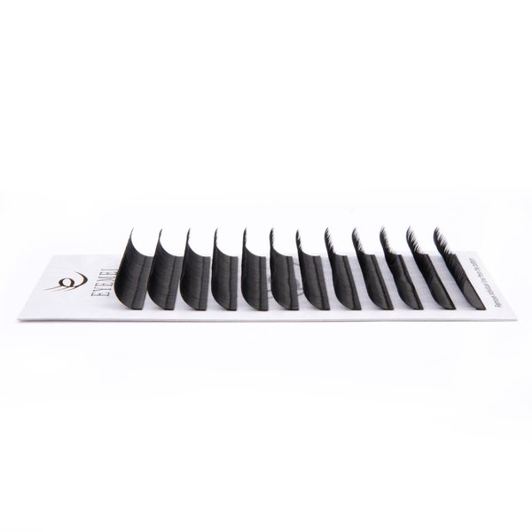 Eyelash Extensions 0.15mm C Curl 18mm Black Faux Mink Individual Lashes Extension Supplies Single Length Professional Perfect Salon Use by EYEMEI (0.15-C-18mm)