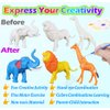 Yileqi Safari Animal Painting Kit for Kids Crafts and Arts Set, Jumbo Jungle Animal Toy Art and Crafts for Boys Girls Age 4 5 6 7 8 Years Old, DIY Paint for Kid Activities Birthday Gift