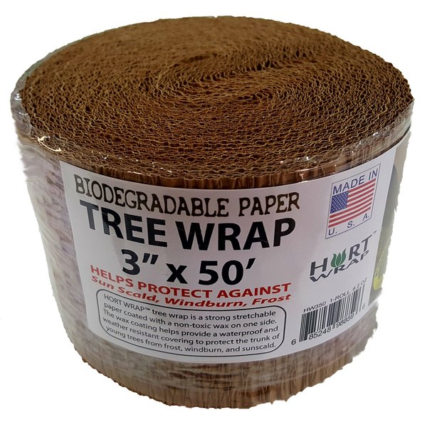 HORT Paper Tree Wrap 3" x 50' roll, Commercial Grade