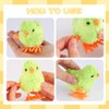 3 otters 12PCS Wind Up Chick Toys, Colorful Wind-Up Jumping Cute Chicken Plush Chicks Toys for Kids Goodie Bags Treasure Chest Party Favors Gifts