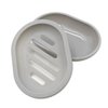 Topsky 2-Pack Soap Dish with Drain, Soap Holder, Soap Saver, Easy Cleaning, Dry, Stop Mushy Soap (Gray)