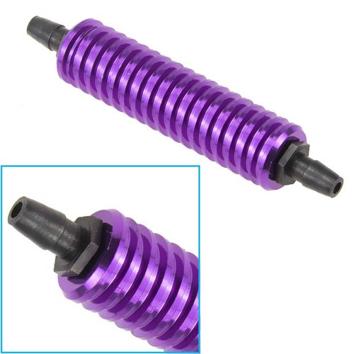 2PCS ShareGoo Aluminum Fuel Tank Air Cooler Fuel Back Pressure Cooling Compatible with HPI HSP Redcat Traxxas Axial Himoto 1/8 1/10 Rc Nitro Engine RC Car Off Road Monster Truck