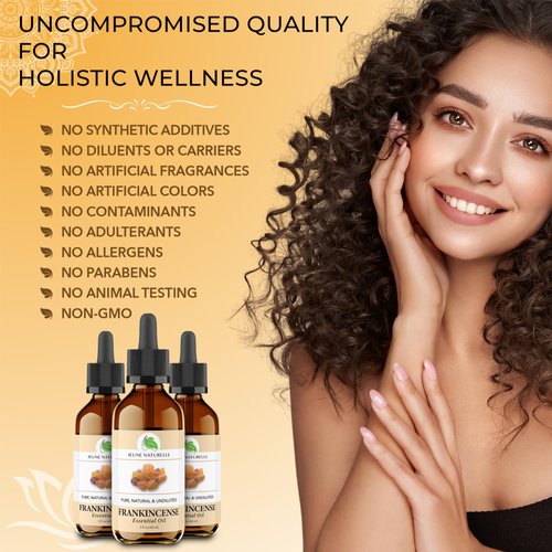 Frankincense Oil - 100% Pure, Natural, Therapeutic Grade Oil for Skin, for Body, for Hair (2 Oz)